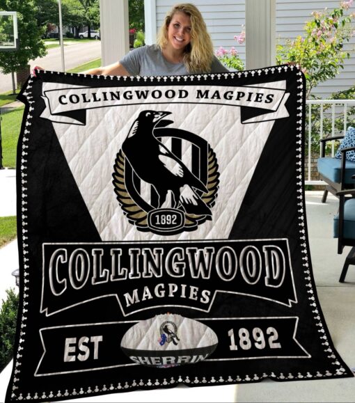 Collingwood Magpies Quilt Blanket Quilt CH