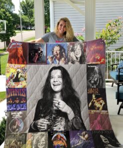 Janis joplin Quilt Blanket Quilt CH