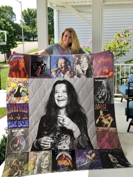 Janis joplin Quilt Blanket Quilt CH