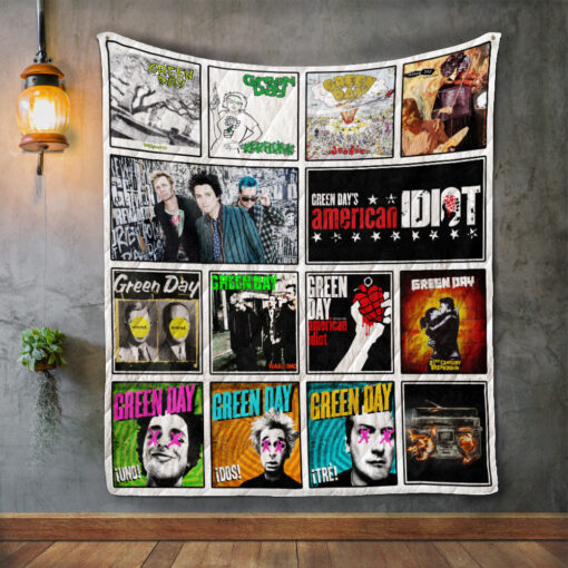 Buy Green Day Album Covers Quilt Blanket & Quilt Bedding Set