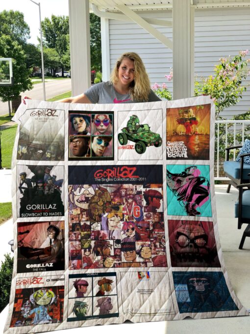 Buy Gorillaz Albums Quilt Blanket & Quilt Bedding Set For Fans Ver 13