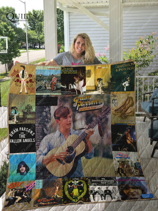 Buy Gram Parsons Quilt Blanket & Quilt Bedding Set For Fans Ver 17