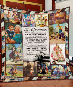 Buy Grandma To Grandson  Quilt Blanket & Quilt Bedding Set