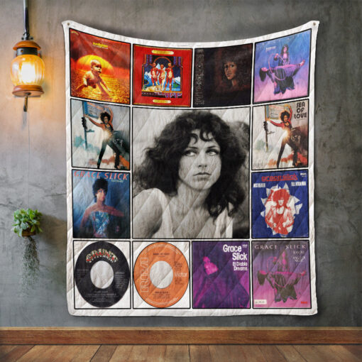 Buy Grace Slick Quilt Blanket & Quilt Bedding Set