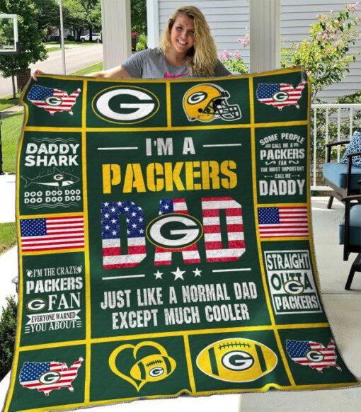 Buy Green Bay Packers Quilt Blanket & Quilt Bedding Set 06