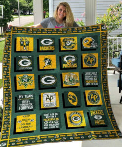 Buy Green Bay Packers Quilt Blanket & Quilt Bedding Set 04