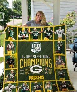 Buy Green Bay Packers Quilt Blanket & Quilt Bedding Set - Meteew