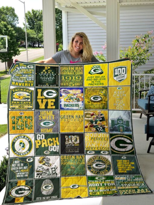 Buy Green Bay Packers Fan Made Quilt Blanket & Quilt Bedding Set