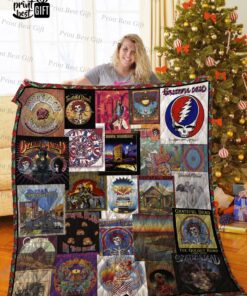 Buy Grateful Dead Albums Cover Poster Quilt Blanket & Quilt Bedding Set