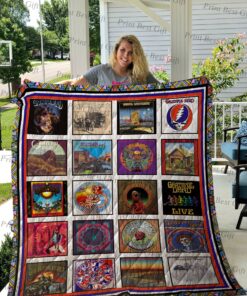 Buy Grateful Dead Albums Cover Quilt Blanket & Quilt Bedding Set Ver 4