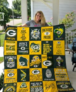 Buy Green Bay Packers Quilt Blanket & Quilt Bedding Set 02 - Meteew