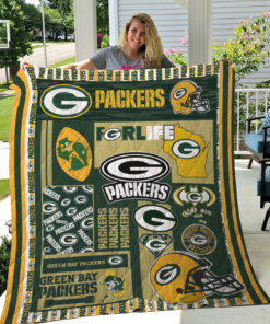 Buy Green Bay Packers Quilt Blanket & Quilt Bedding Set 05 - Meteew