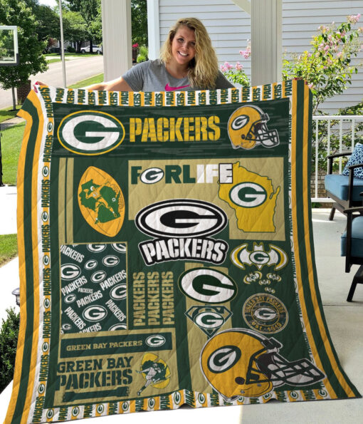 Buy Green Bay Packers Quilt Blanket & Quilt Bedding Set 05 - Meteew