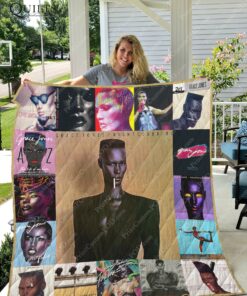 Buy Grace Jones Albums Quilt Blanket & Quilt Bedding Set For Fans Ver 17