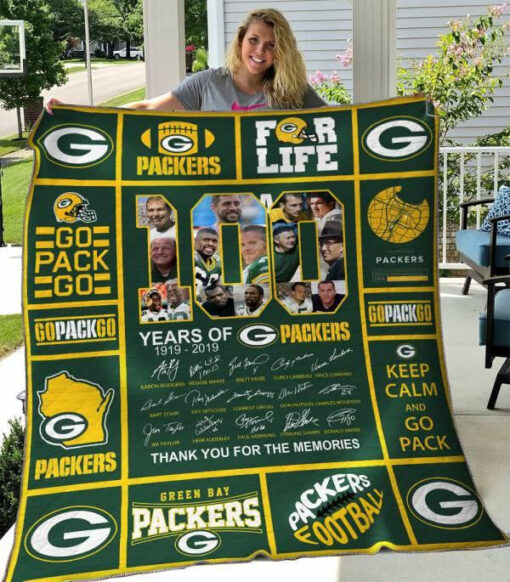 Buy Green Bay Packers Quilt Blanket & Quilt Bedding Set 08