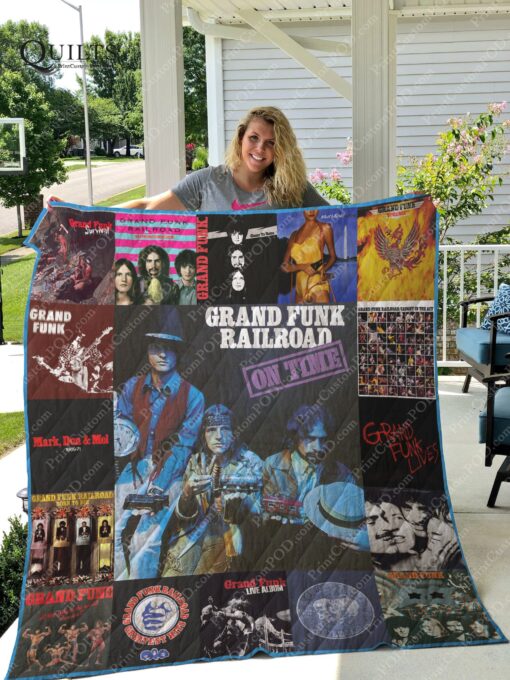 Buy Grand Funk Railroad Quilt Blanket & Quilt Bedding Set For Fans Ver 17