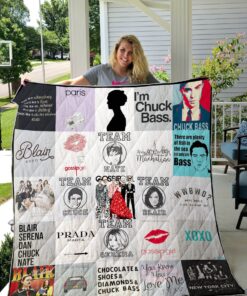 Buy Gossip Girl T-Shirt Quilt Blanket & Quilt Bedding Set For Fans