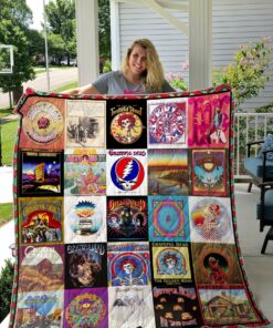 Buy Grateful Dead Albums Cover Poster Quilt Blanket & Quilt Bedding Set Ver 5