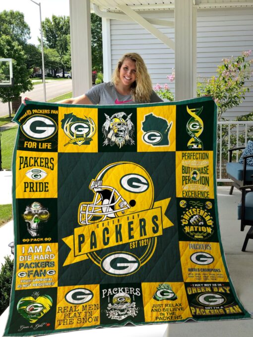 Buy Green Bay Packers Quilt Blanket & Quilt Bedding Set 01 - Meteew