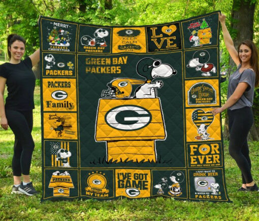 Buy Green Bay Packers Fan Made Quilt Blanket & Quilt Bedding Set Fan Made