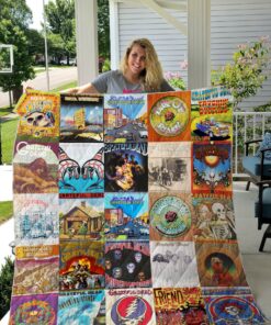 Buy Grateful Dead Albums Quilt Blanket & Quilt Bedding Set For Fans Ver 25