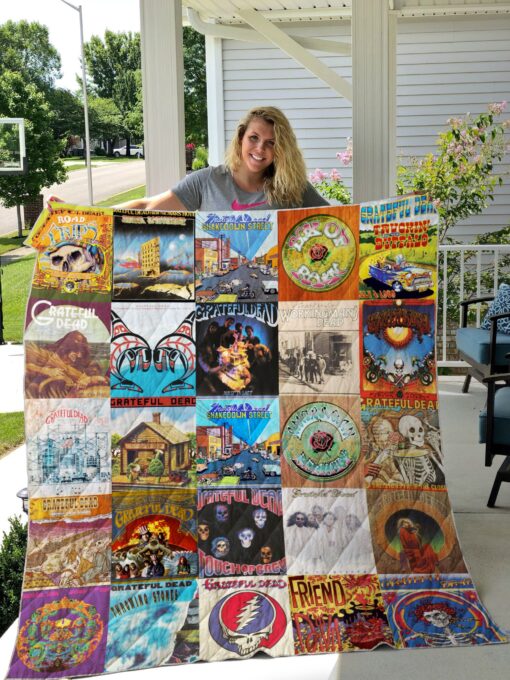 Buy Grateful Dead Albums Quilt Blanket & Quilt Bedding Set For Fans Ver 25