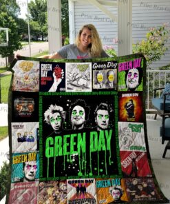 Buy Green Day Poster Quilt Blanket & Quilt Bedding Set