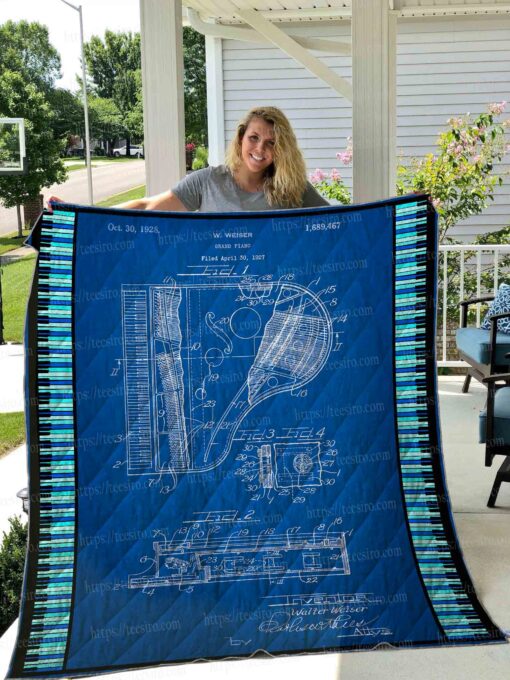 Buy Grand Piano Patent Quilt Blanket & Quilt Bedding Set Great Customized Gifts For Birthday Christmas Thanksgiving Perfect Gifts For Piano Lover