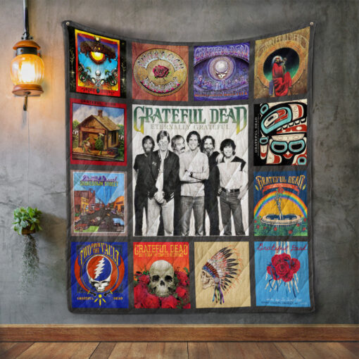 Buy Grateful Dead Band Album Covers Quilt Blanket & Quilt Bedding Set