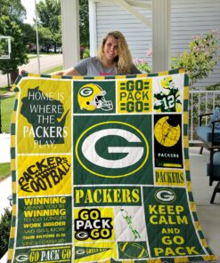 Buy Green Bay Packers Quilt Blanket & Quilt Bedding Set 03