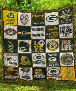 Buy Green Bay Packer Quilt Blanket & Quilt Bedding Set - Meteew