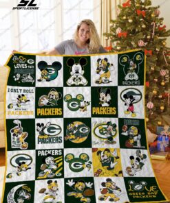 Buy Green Bay Packers Disney Quilt Blanket & Quilt Bedding Set