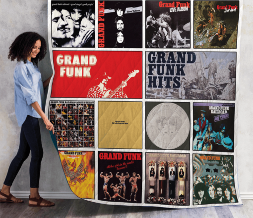 Buy Grand Funk Railroad Albums Quilt Blanket & Quilt Bedding Set 01