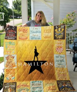 Buy Hamilton Quotes Poster Quilt Blanket & Quilt Bedding Set Ver 2