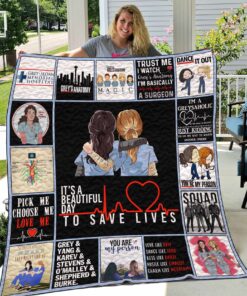 Buy Greys Anatomy It'S A Beautiful Day To Save Lives Quilt Blanket & Quilt Bedding Set Great Customized Blanket Gifts For Birthday Christmas Thanksgiving