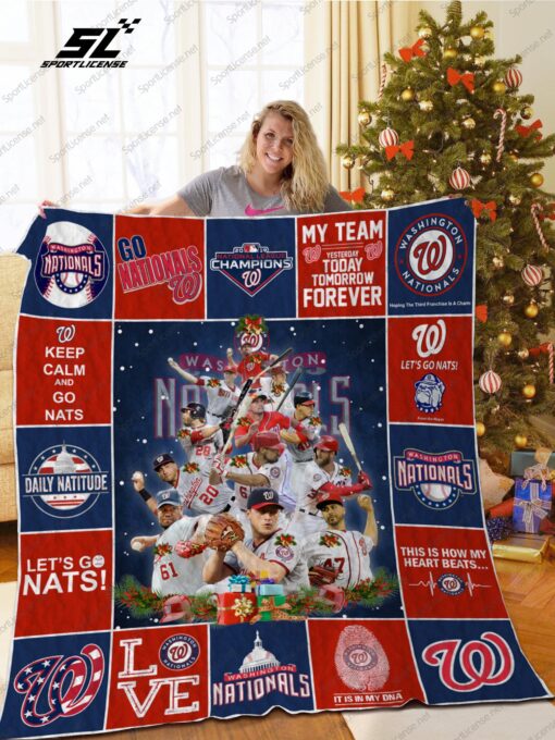 Buy H  Washington Nationals Quilt Blanket & Quilt Bedding Set Ver Christmas