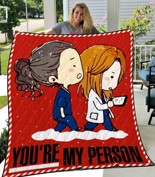 Buy Greys Anatomy You'Re My Person Quilt Blanket & Quilt Bedding Set Great Customized Blanket Gifts For Birthday Christmas Thanksgiving