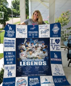 Buy H - Los Angeles Dodgers Legends Quilt Blanket & Quilt Bedding Set Ver 17