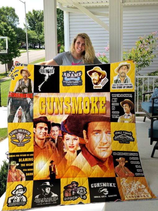 Buy Gunsmoke Quilt Blanket & Quilt Bedding Set For Fans Ver 17