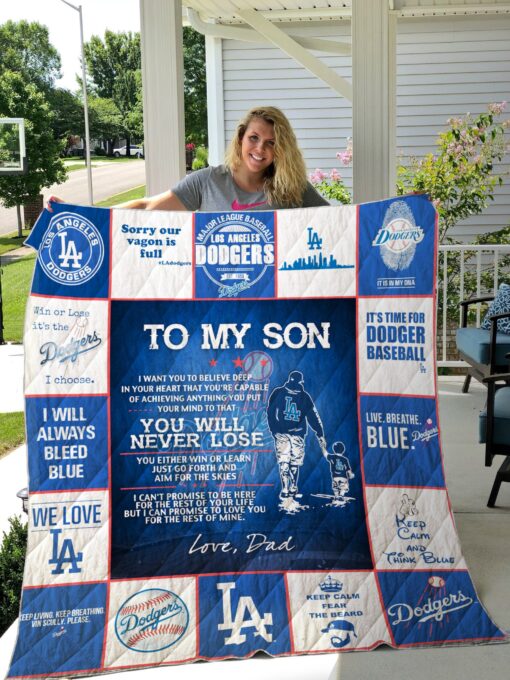 Buy H -Los Angeles Dodgers D Quilt Blanket & Quilt Bedding Set