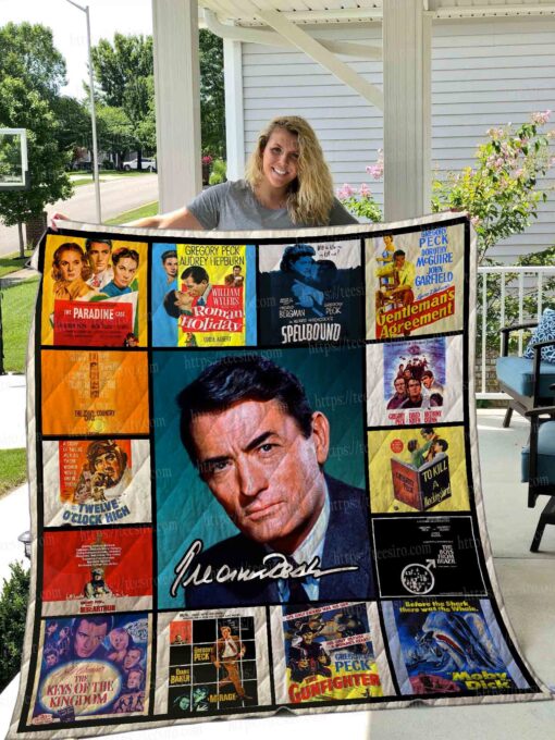 Buy Gregory Peck Quilt Blanket & Quilt Bedding Set 01