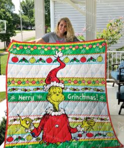 Buy Grinch Quilt Blanket & Quilt Bedding Set 02