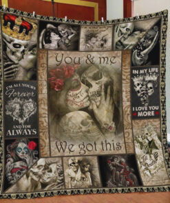 Buy Halloween Skull In My Life I Love You More Quilt Blanket & Quilt Bedding Set Great Customized Blanket Gifts For Birthday Christmas Thanksgiving