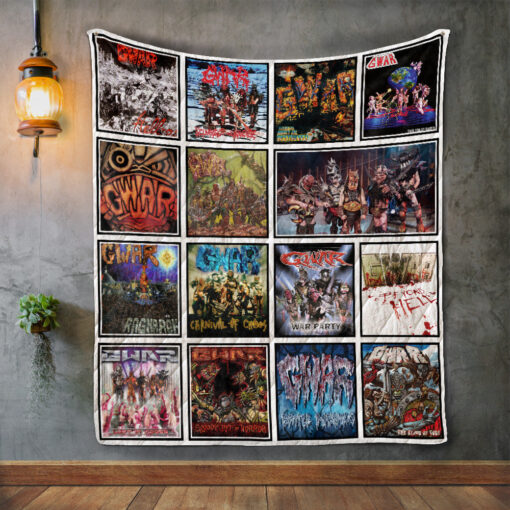 Buy Gwar Album Covers Quilt Blanket & Quilt Bedding Set