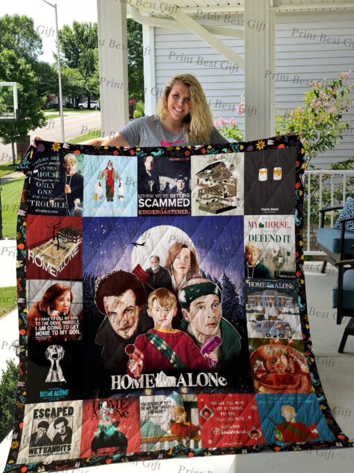 Buy Home Alone Poster Quilt Blanket & Quilt Bedding Set