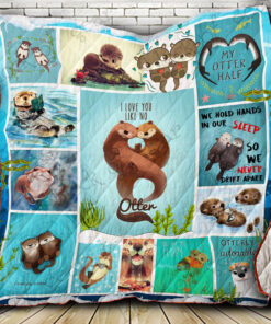 Buy I Love You Like No Otter Quilt Blanket & Quilt Bedding Set Great Customized Blanket Gifts For Birthday Christmas Thanksgiving