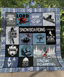 Buy I'D Rather Be Snowboarding Quilt Blanket & Quilt Bedding Set Great Customized Blanket Gifts For Birthday Christmas Thanksgiving