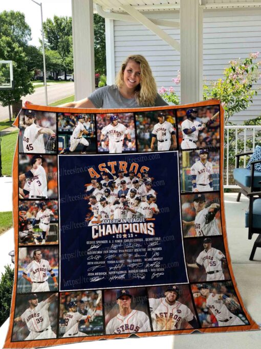 Buy Houston Astros Quilt Blanket & Quilt Bedding Set 01