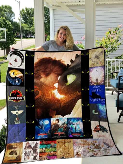 Buy How To Train Your Dragon Quilt Blanket & Quilt Bedding Set 01