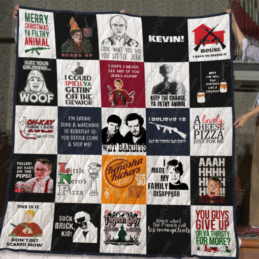 Buy Home Alone T-Shirt Quilt Blanket & Quilt Bedding Set For Fans